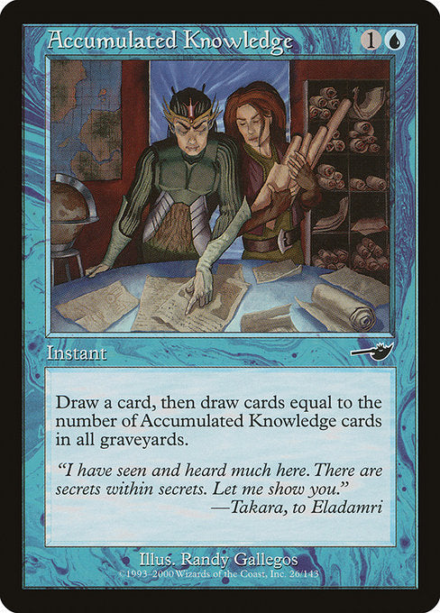 Conhecimento Acumulado / Accumulated Knowledge - Magic: The Gathering - MoxLand