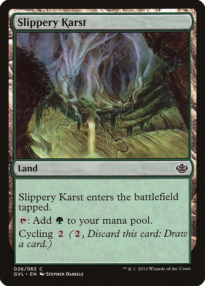 Carste Escorregadio / Slippery Karst - Magic: The Gathering - MoxLand