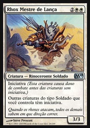 Rhox Mestre de Lança / Rhox Pikemaster - Magic: The Gathering - MoxLand