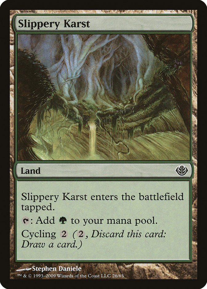 Carste Escorregadio / Slippery Karst - Magic: The Gathering - MoxLand