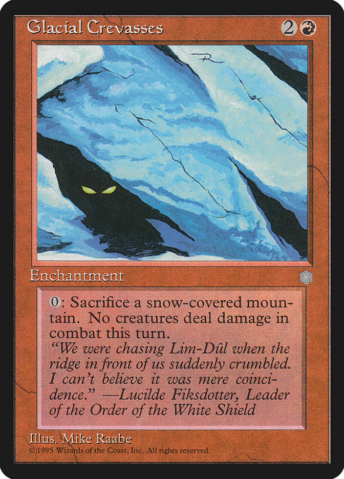 Gretas Glaciais / Glacial Crevasses - Magic: The Gathering - MoxLand