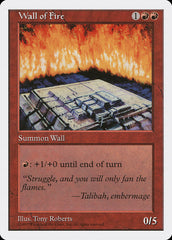 Barreira de Fogo / Wall of Fire - Magic: The Gathering - MoxLand