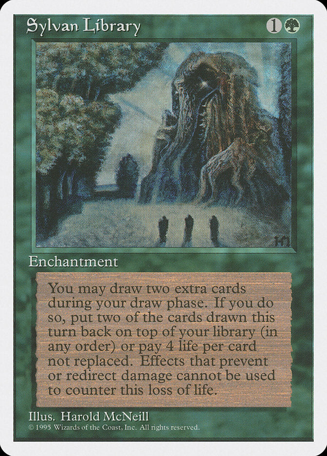 Grimório Silvestre / Sylvan Library - Magic: The Gathering - MoxLand