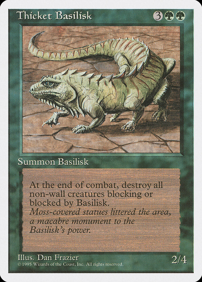 Basilisco do Bosque / Thicket Basilisk - Magic: The Gathering - MoxLand