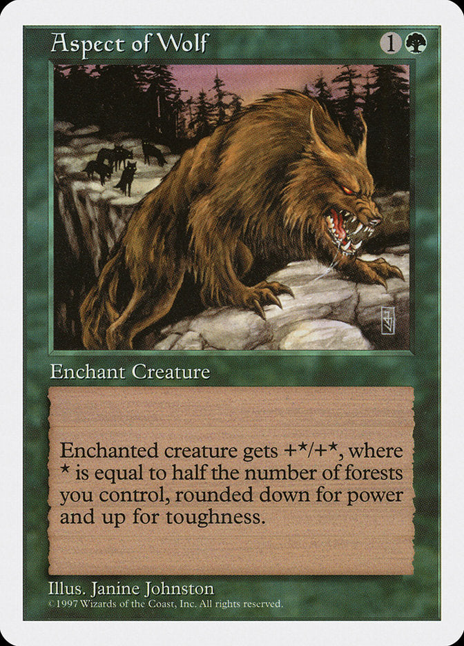 Natureza do Lobo / Aspect of Wolf - Magic: The Gathering - MoxLand