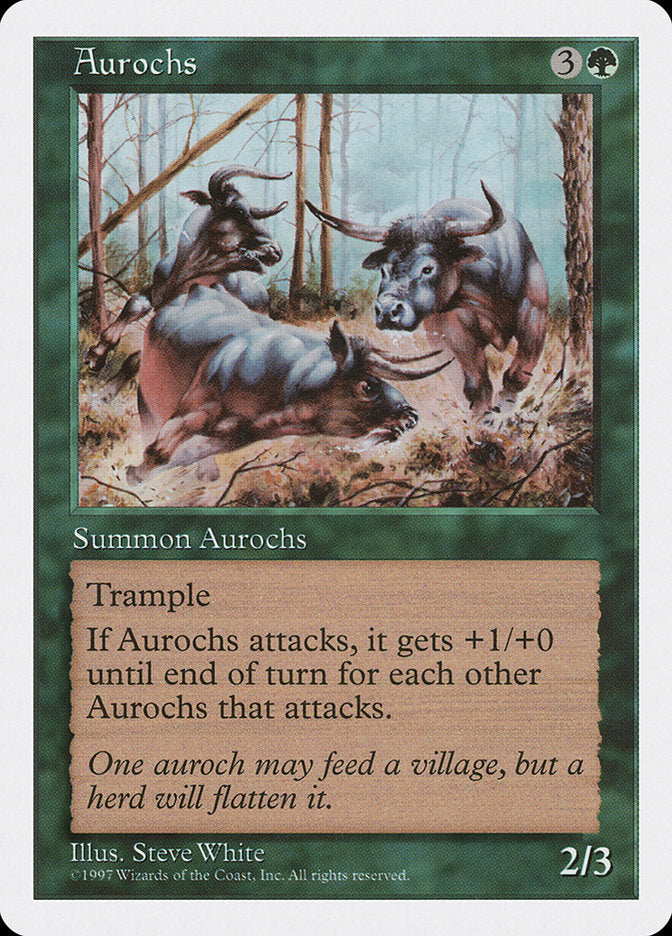 Auroques / Aurochs - Magic: The Gathering - MoxLand