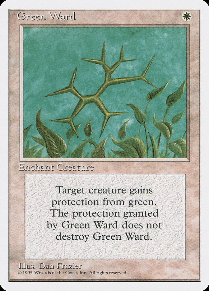 Defesa Verde / Green Ward - Magic: The Gathering - MoxLand