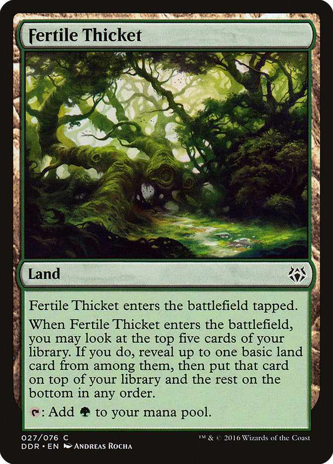 Arvoredo Fértil / Fertile Thicket - Magic: The Gathering - MoxLand