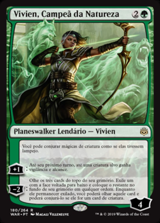 Vivien, Campeã da Natureza / Vivien, Champion of the Wilds - Magic: The Gathering - MoxLand