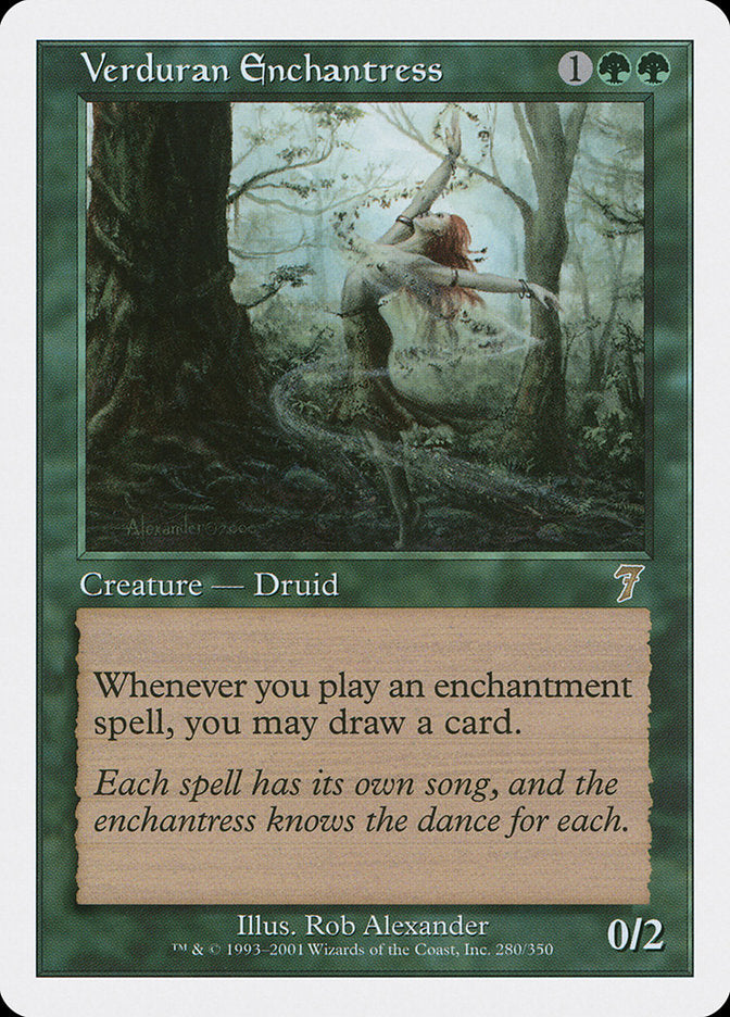 Bruxa de Verduran / Verduran Enchantress - Magic: The Gathering - MoxLand