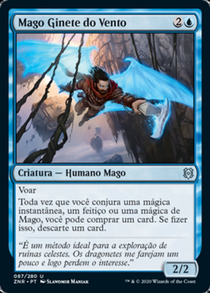 Mago Ginete do Vento / Windrider Wizard - Magic: The Gathering - MoxLand