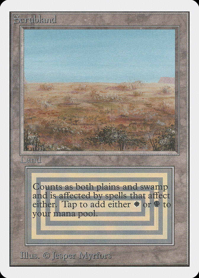 Scrubland / Scrubland - Magic: The Gathering - MoxLand