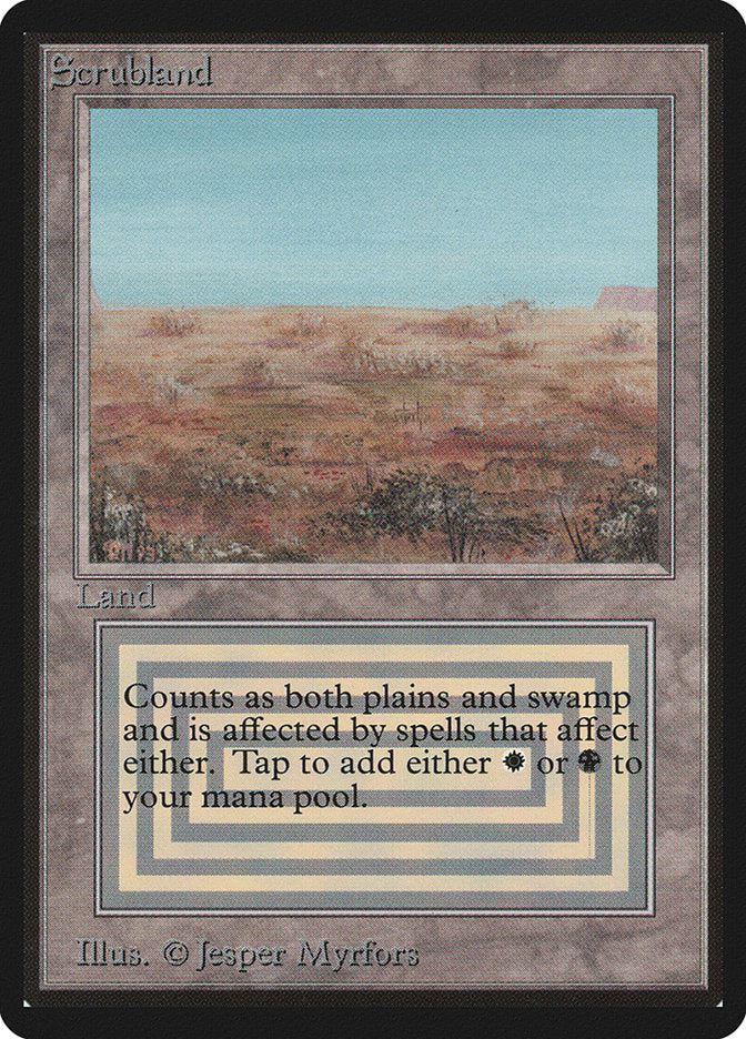 Scrubland / Scrubland - Magic: The Gathering - MoxLand