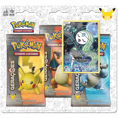 Blister Triplo - Gerações Meloetta - Pokémon TCG - MoxLand