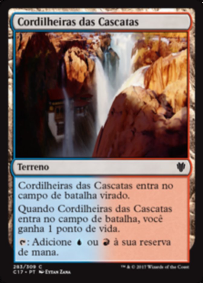 Cordilheiras das Cascatas / Swiftwater Cliffs - Magic: The Gathering - MoxLand