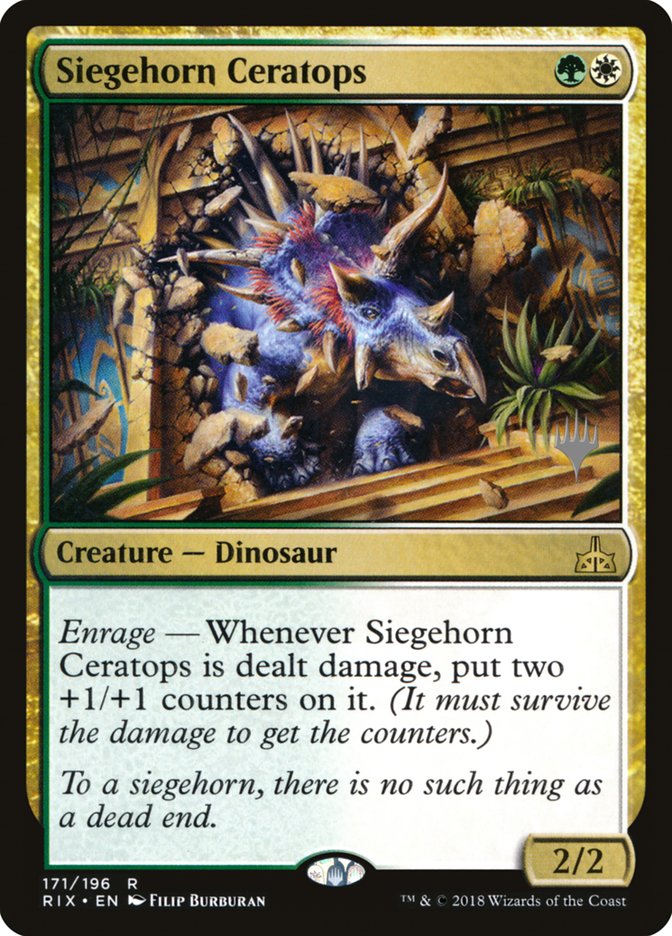 Cerátopo Chifre-de-cerco / Siegehorn Ceratops - Magic: The Gathering - MoxLand