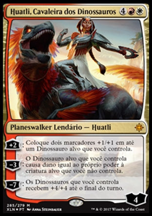 Huatli, Cavaleira dos Dinossauros / Huatli, Dinosaur Knight - Magic: The Gathering - MoxLand