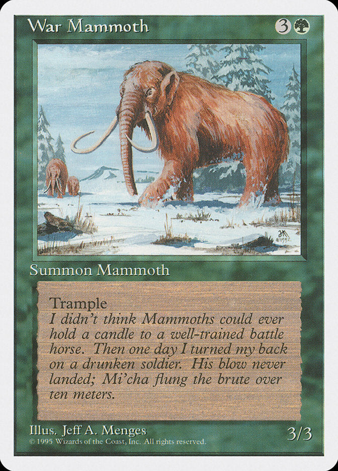 Mamute de Guerra / War Mammoth - Magic: The Gathering - MoxLand