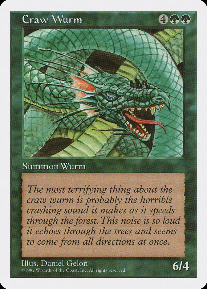 Serpente Terrestre de Craw / Craw Wurm - Magic: The Gathering - MoxLand