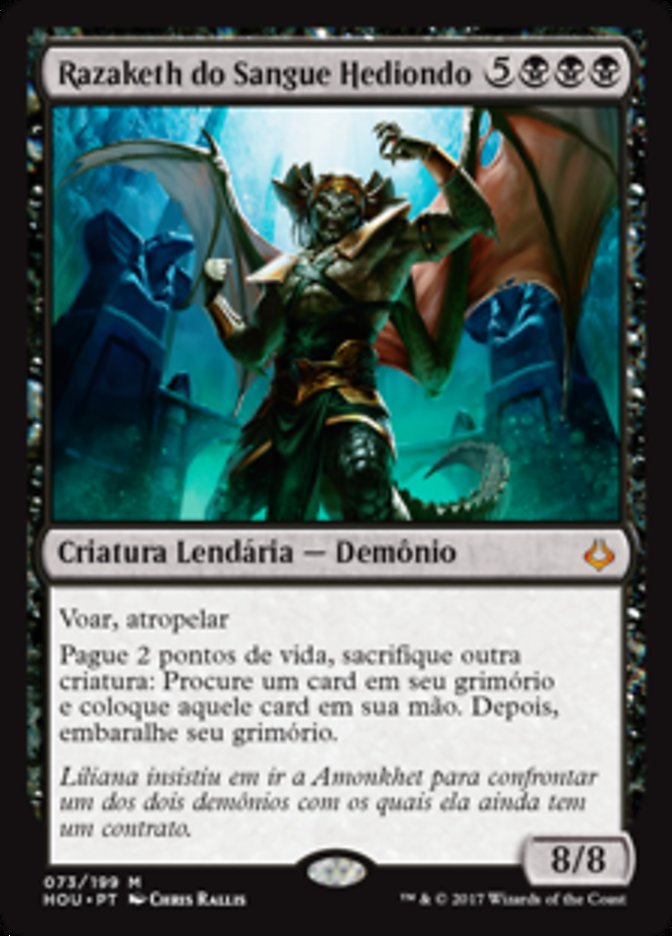 Razaketh do Sangue / Hediondo Razaketh, the Foulblooded - Magic: The Gathering - MoxLand