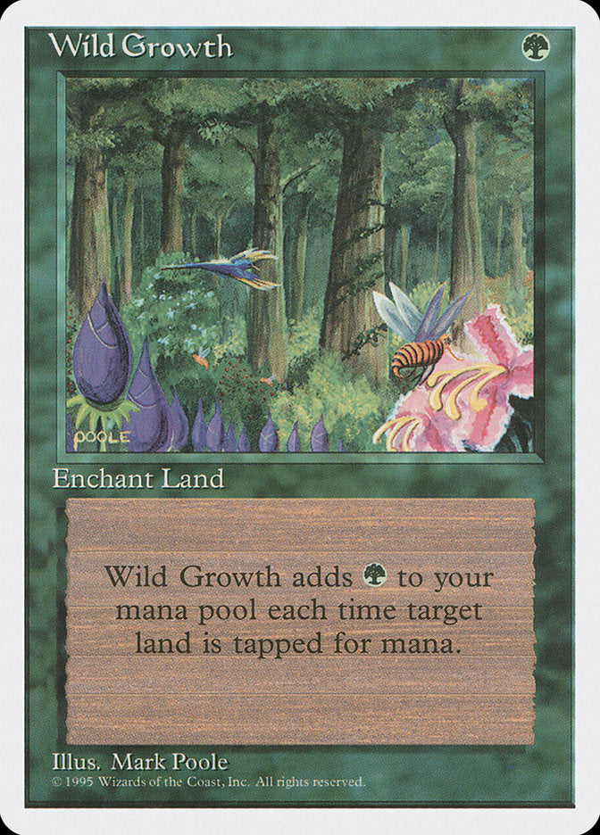 Crescimento Virente / Wild Growth - Magic: The Gathering - MoxLand