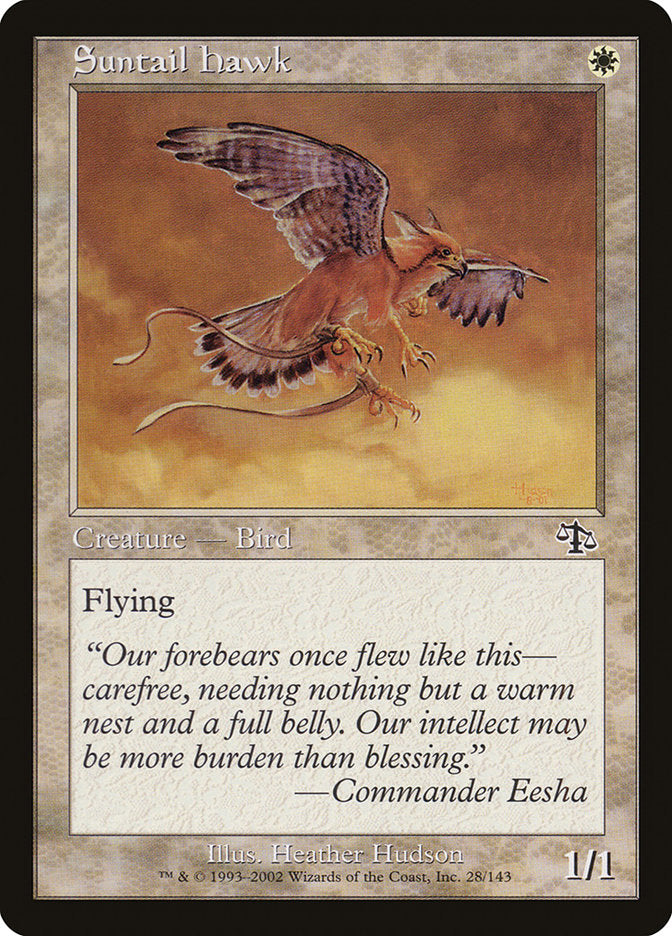 Falcão da Cauda Solar / Suntail Hawk - Magic: The Gathering - MoxLand