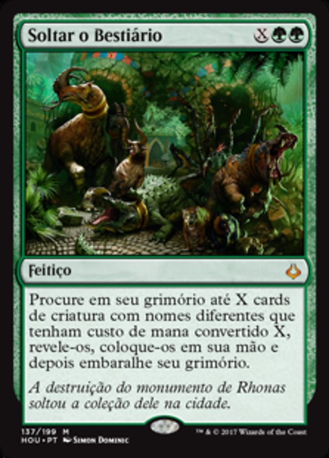 Soltar o Bestiário / Uncage the Menagerie - Magic: The Gathering - MoxLand