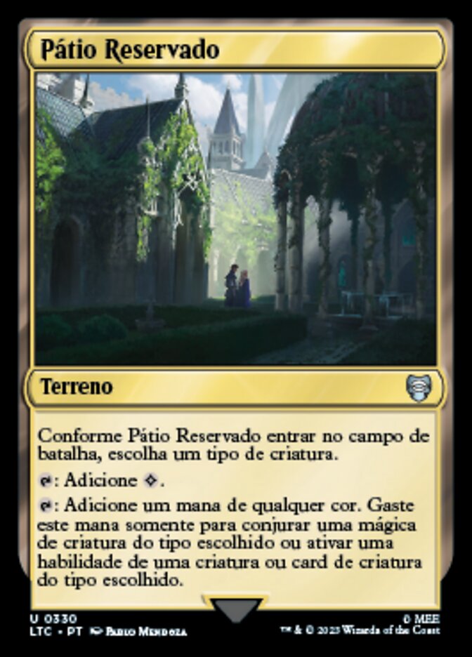 Pátio Reservado / Secluded Courtyard - Magic: The Gathering - MoxLand