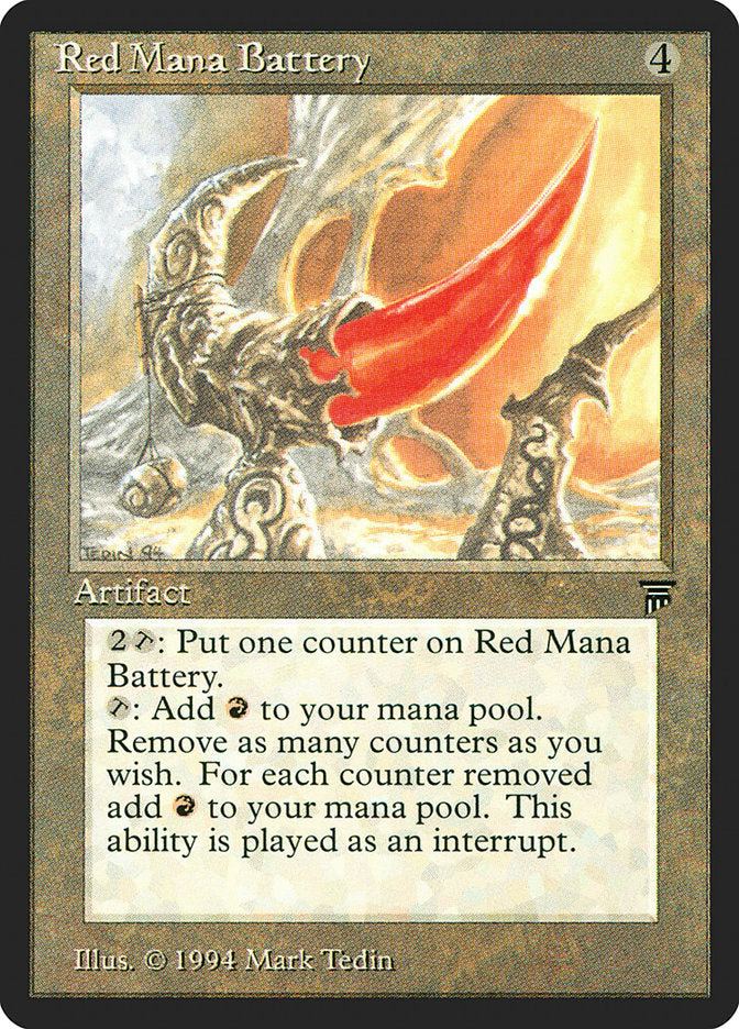 Bateria de Mana Vermelho / Red Mana Battery - Magic: The Gathering - MoxLand