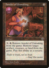 Amuleto do Desfazer / Amulet of Unmaking - Magic: The Gathering - MoxLand