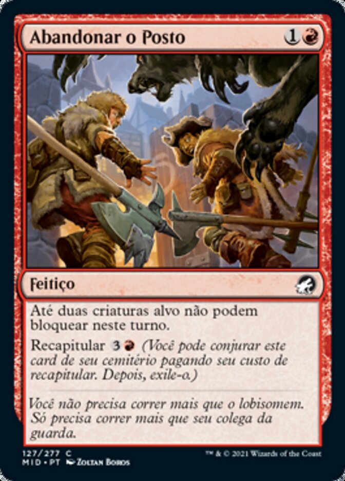Abandonar o Posto / Abandon the Post - Magic: The Gathering - MoxLand