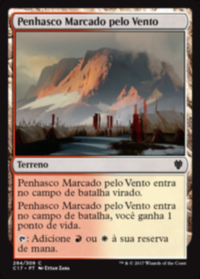 Penhasco Marcado pelo Vento / Wind-Scarred Crag - Magic: The Gathering - MoxLand