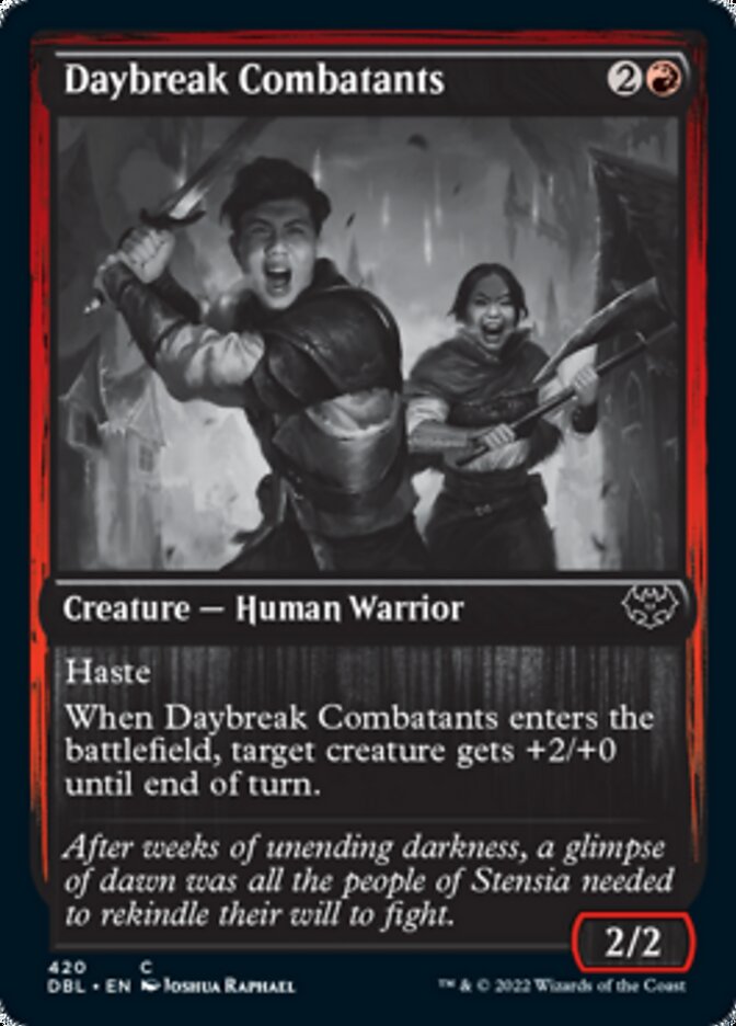 Combatentes do Raiar do Dia / Daybreak Combatants - Magic: The Gathering - MoxLand