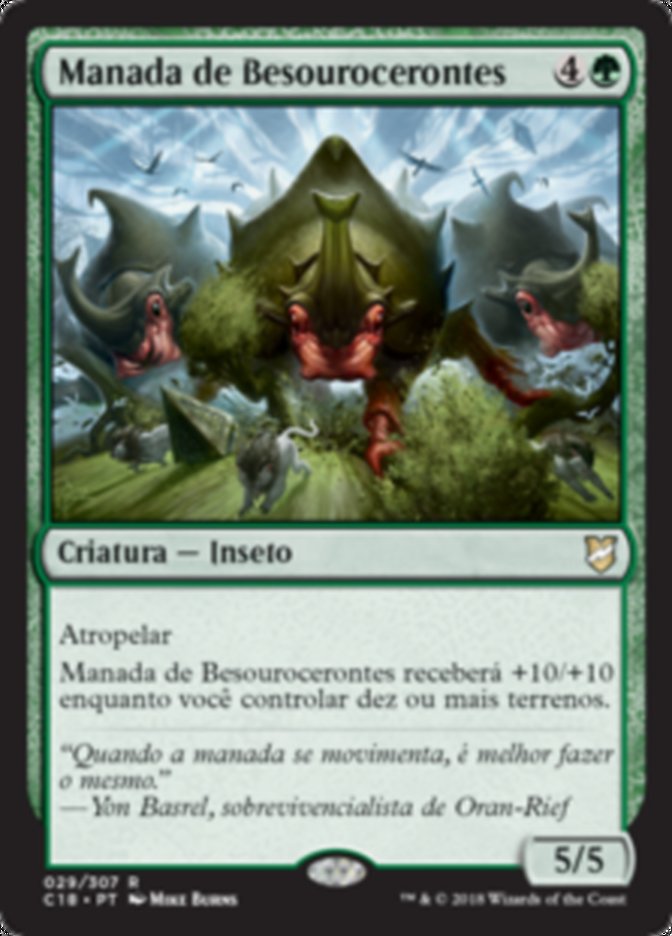 Manada de Besourocerontes / Crash of Rhino Beetles - Magic: The Gathering - MoxLand