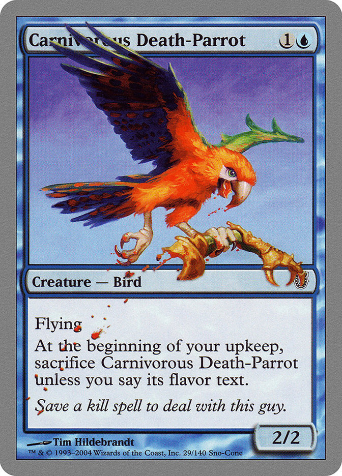 Carnivorous Death-Parrot - Magic: The Gathering - MoxLand