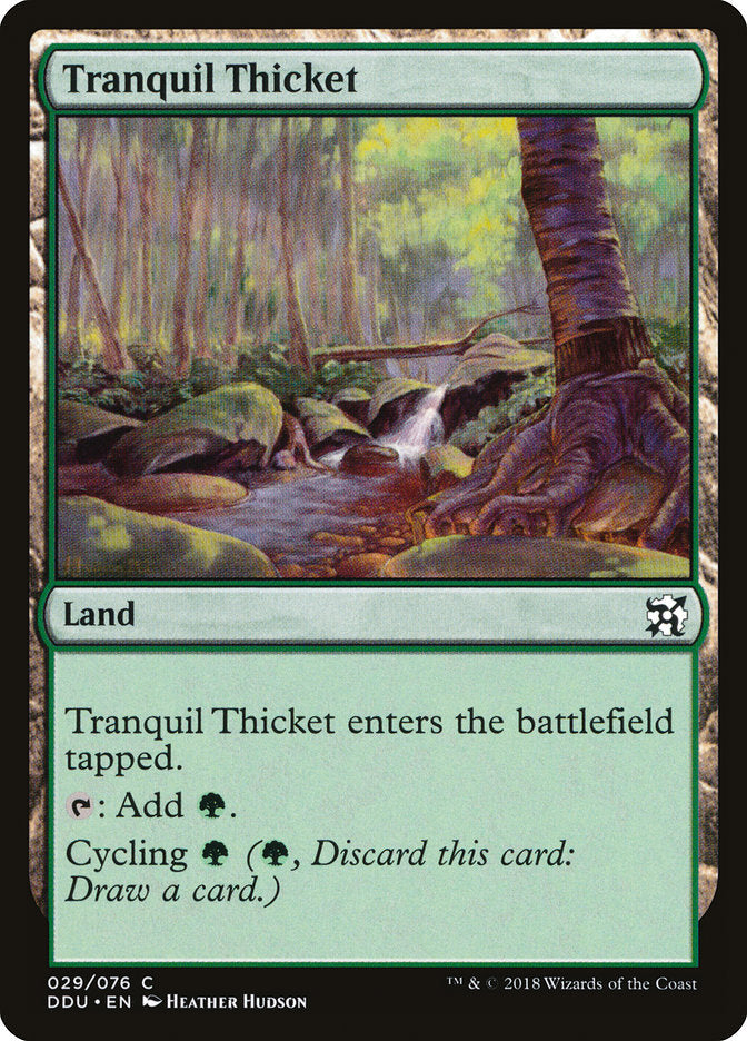 Bosque Sereno / Tranquil Thicket - Magic: The Gathering - MoxLand