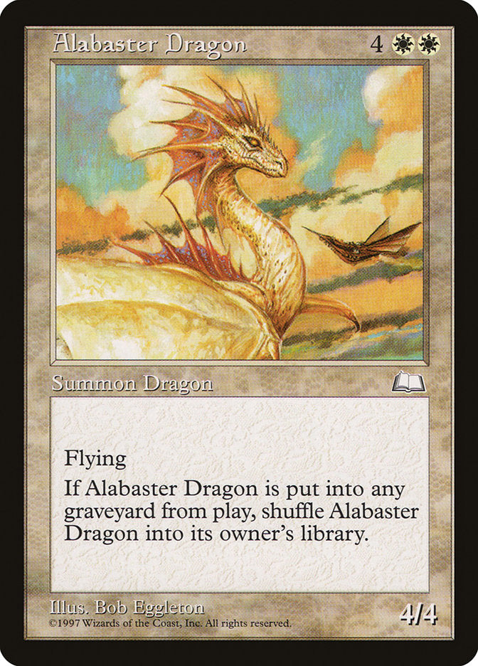 Dragão de Alabastro / Alabaster Dragon - Magic: The Gathering - MoxLand