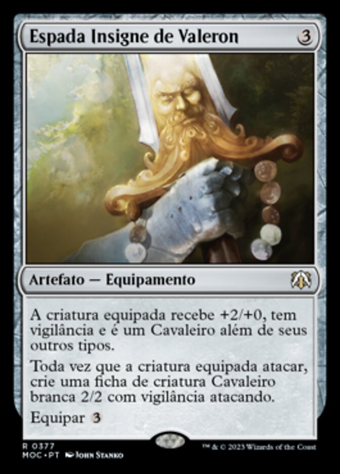 Espada Insigne de Valeron / Sigiled Sword of Valeron - Magic: The Gathering - MoxLand