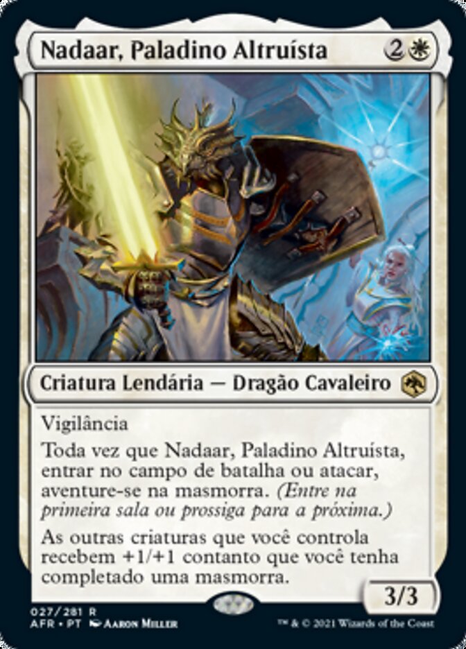 Nadaar, Paladino Altruísta / Nadaar, Selfless Paladin - Magic: The Gathering - MoxLand