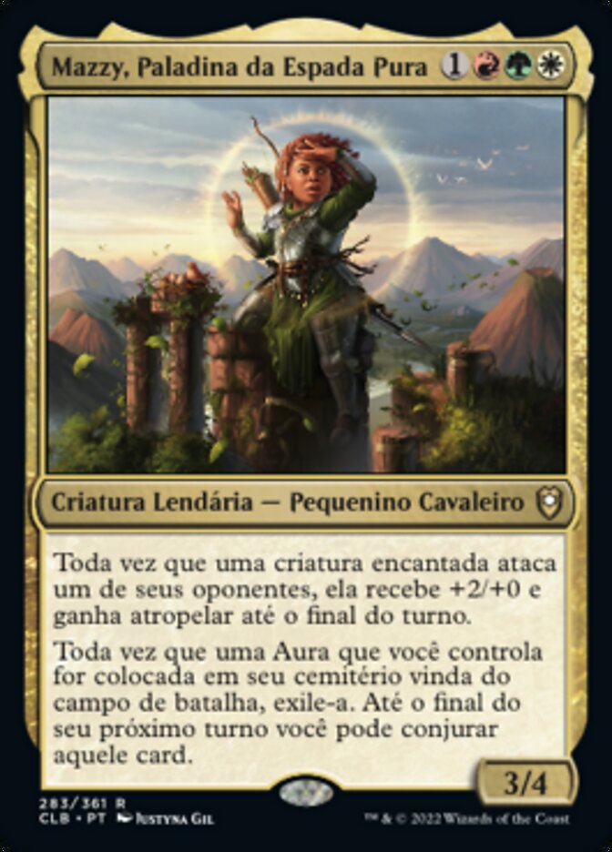 Mazzy, Paladina da Espada Pura / Mazzy, Truesword Paladin - Magic: The Gathering - MoxLand