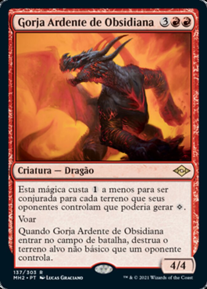 Gorja Ardente de Obsidiana / Obsidian Charmaw - Magic: The Gathering - MoxLand