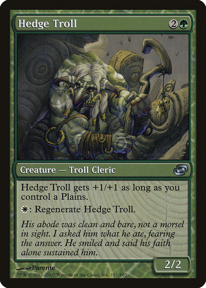 Trol de Cerco / Hedge Troll - Magic: The Gathering - MoxLand