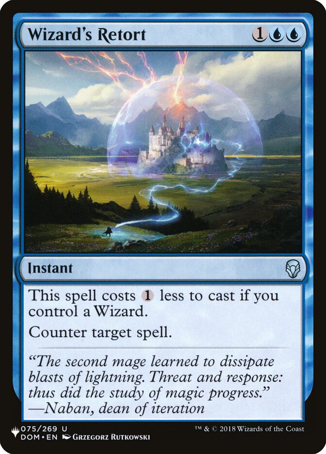 Contradita do Mago / Wizard's Retort - Magic: The Gathering - MoxLand