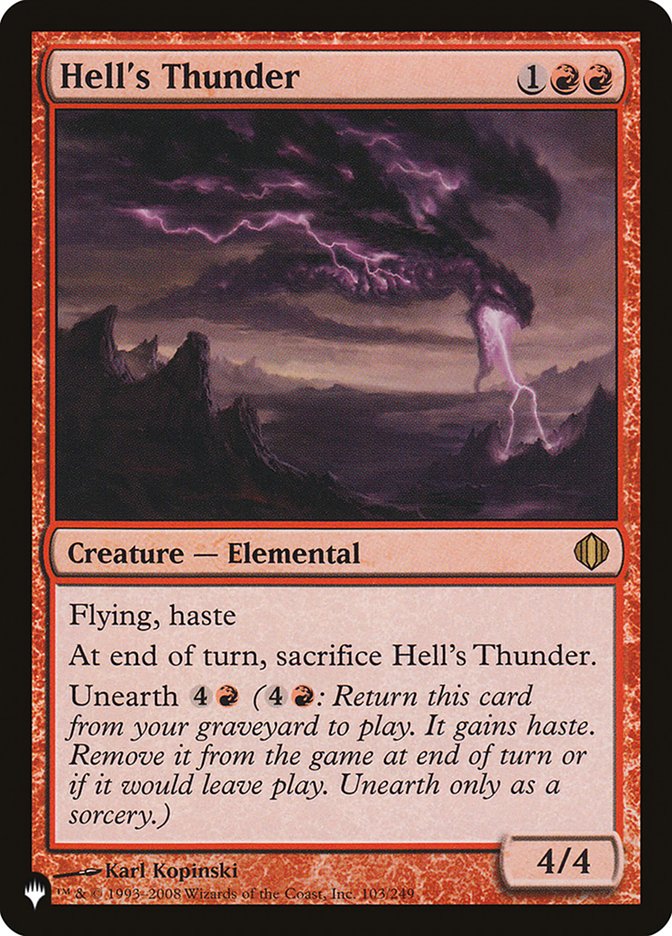 Trovão Infernal / Hell's Thunder - Magic: The Gathering - MoxLand