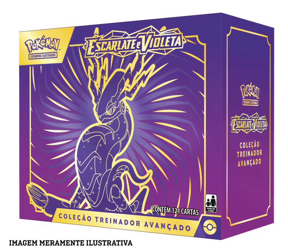 Box Pokémon Treinador Avançado Estampas Ilustradas Mewtwo 121 Cartas