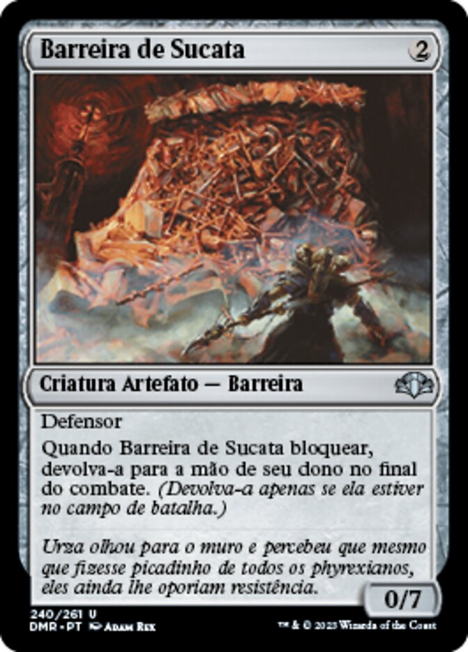 Barreira de Sucata / Wall of Junk - Magic: The Gathering - MoxLand