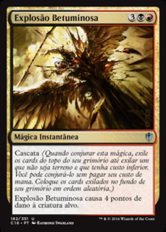 Explosão Betuminosa / Bituminous Blast - Magic: The Gathering - MoxLand