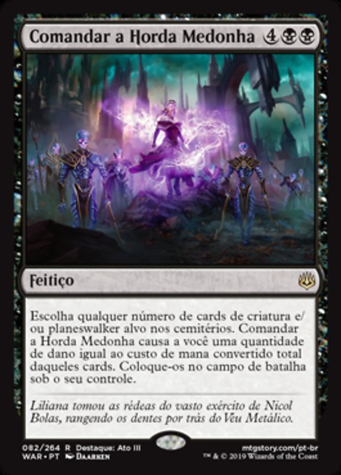 Comandar a Horda Medonha / Command the Dreadhorde - Magic: The Gathering - MoxLand