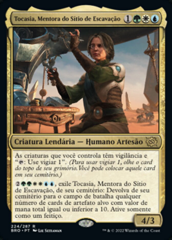 Tocasia, Mentora do Sítio de Escavação / Tocasia, Dig Site Mentor - Magic: The Gathering - MoxLand