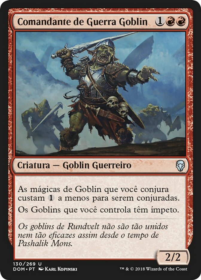 Comandante de Guerra Goblin / Goblin Warchief - Magic: The Gathering - MoxLand